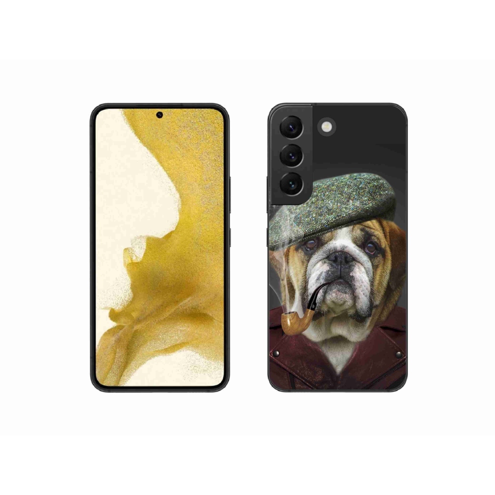 Gél borítás mmCase Samsung Galaxy S22 5G - kutya csővel