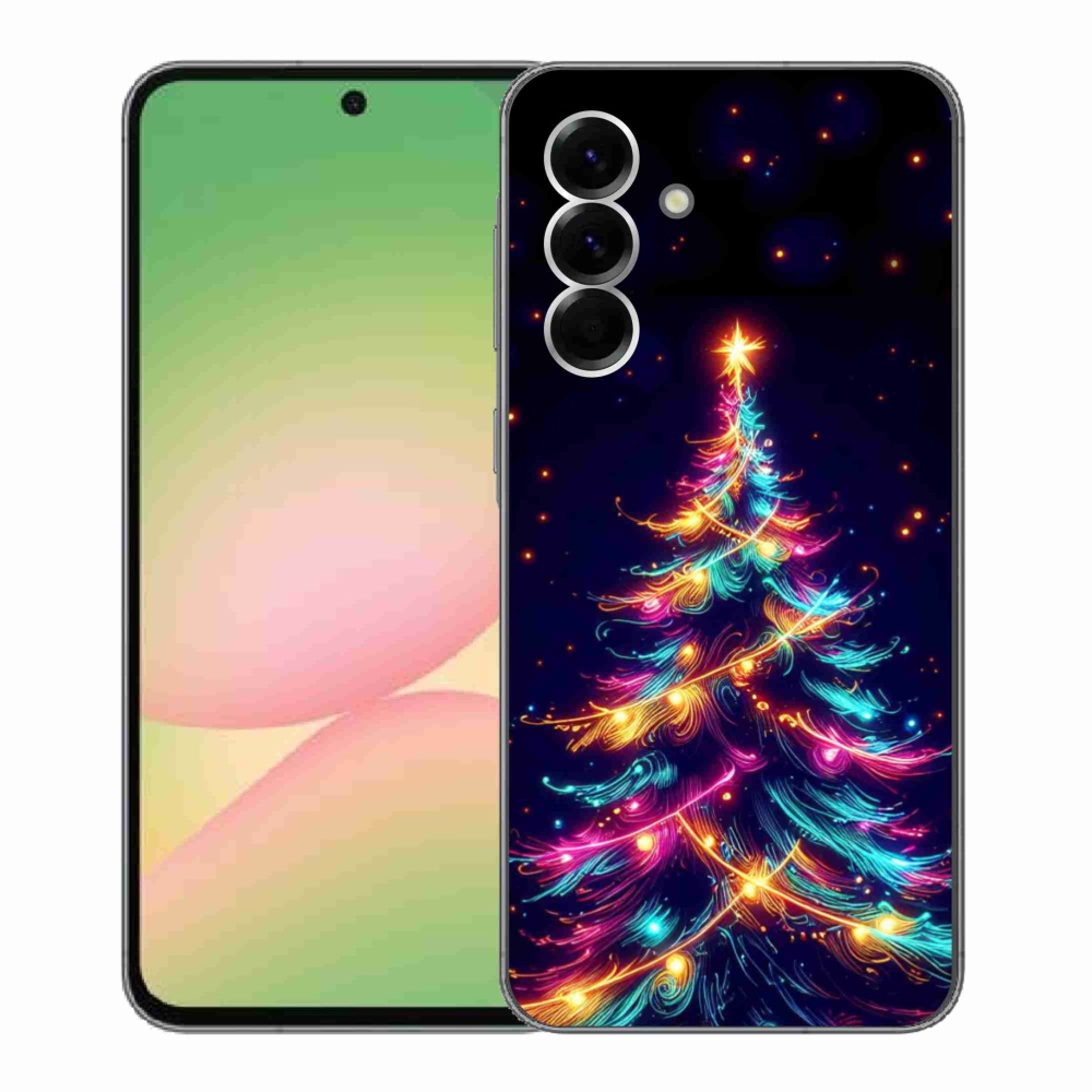 Gél borítás mmCase Samsung Galaxy A56 5G - neon karácsonyfa