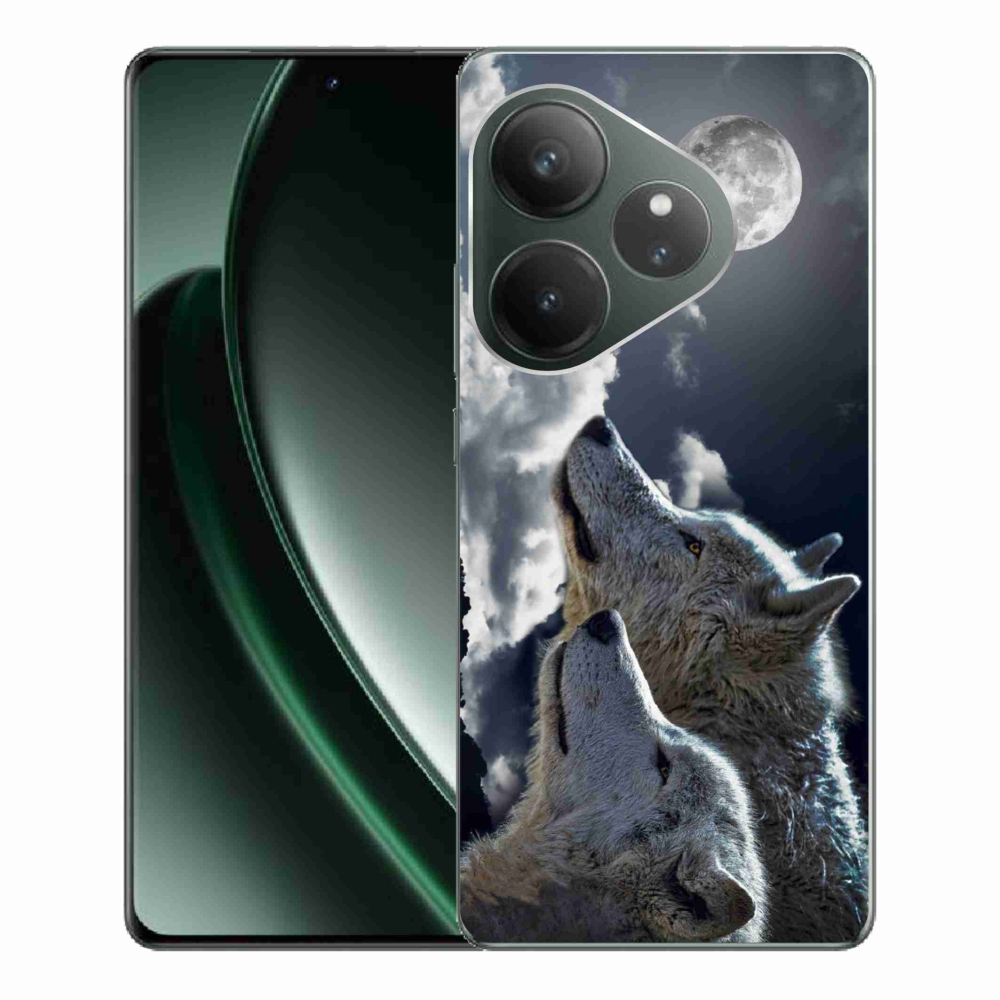 Gél borítás mmCase a Realme GT 6 5G/GT 6T 5G - farkasok számára