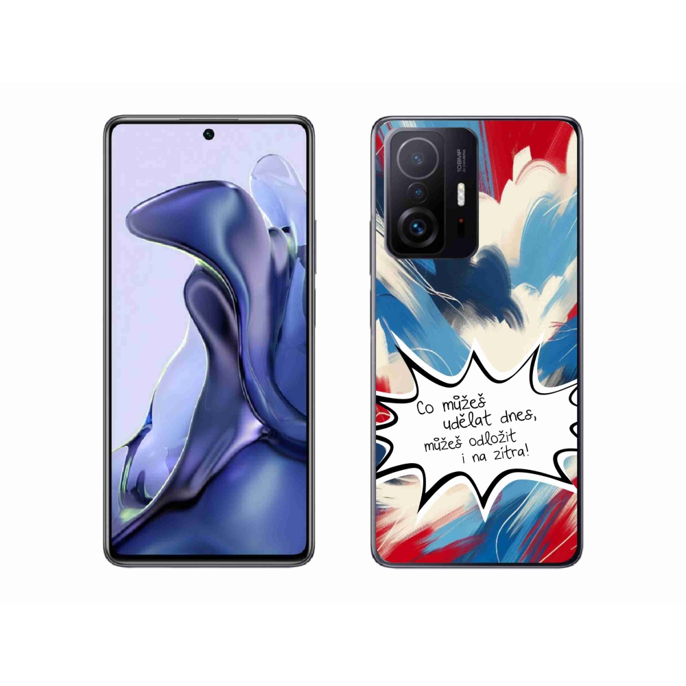 Gél borító mmCase a Xiaomi 11T Pro számára - vicces szöveg 9 fehér háttér