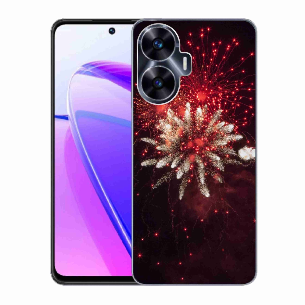 Gél borítás mmCase a Realme C55 készülékhez - tűzijátékok