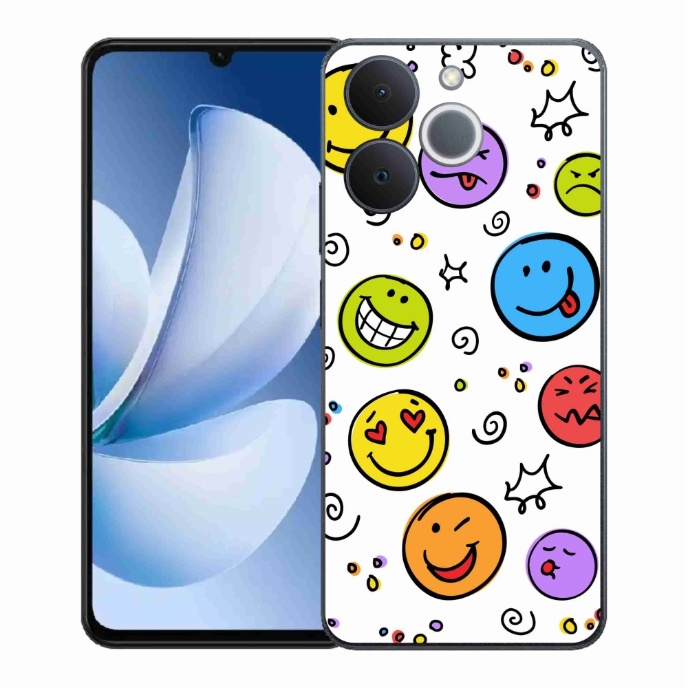 Gél borító mmCase a Realme Note 70T számára - smiley-k