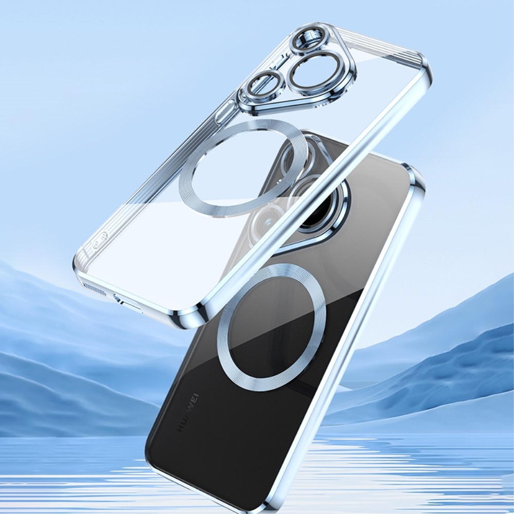 Zselés tok kameravédelemmel és MagSafe támogatással a Huawei Pura 70 készülékhez - kék