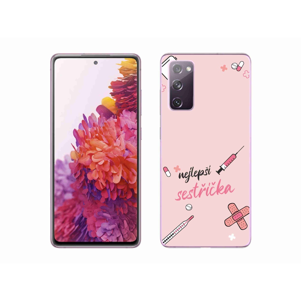 Gél borítás mmCase Samsung Galaxy S20 FE - legjobb kishúg rózsaszín háttérrel