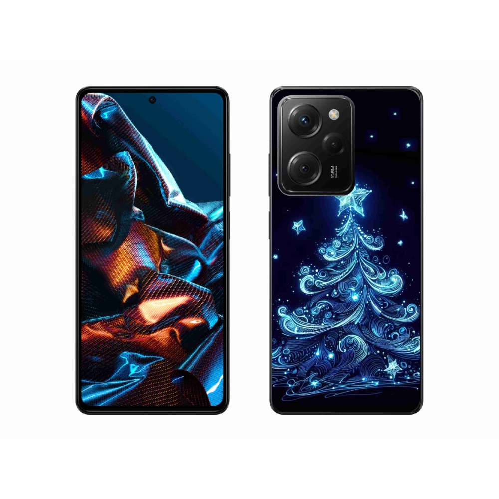 Gél borítás mmCase a Xiaomi Poco X5 Pro 5G számára - neon karácsonyfa 4