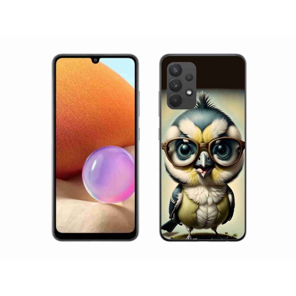 Zselés borítás mmCase Samsung Galaxy A32 4G - cub szemüveggel