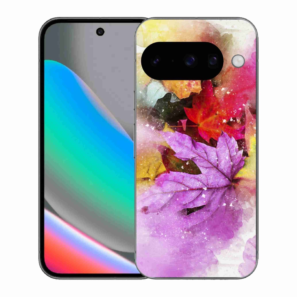 Gél borítás mmCase a Google Pixel 10 számára - színes levelek