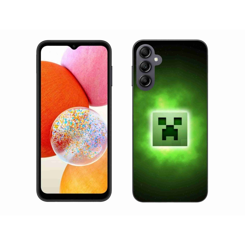 Gél borítás mmCase Samsung Galaxy A14 4G/5G készülékhez - minecraft