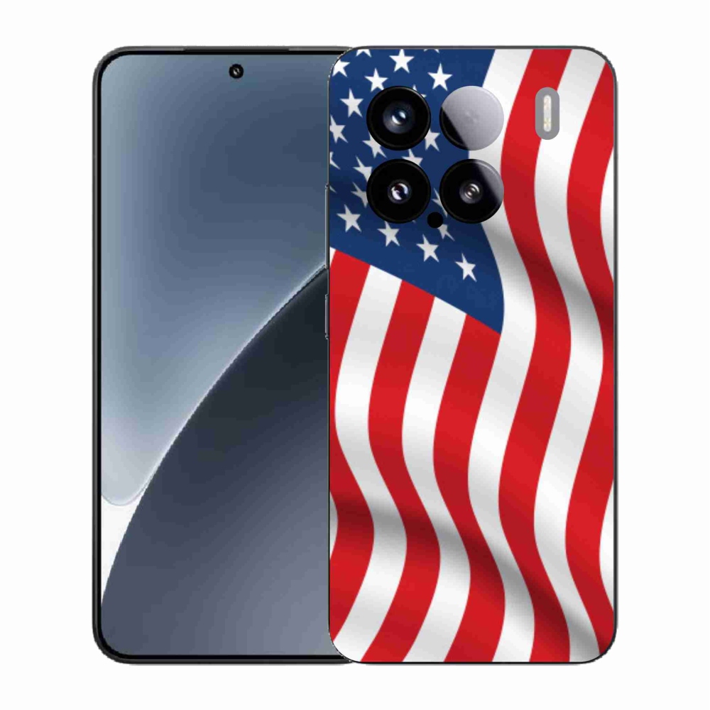 Gél borító mmCase a Xiaomi 15-hez - amerikai zászló
