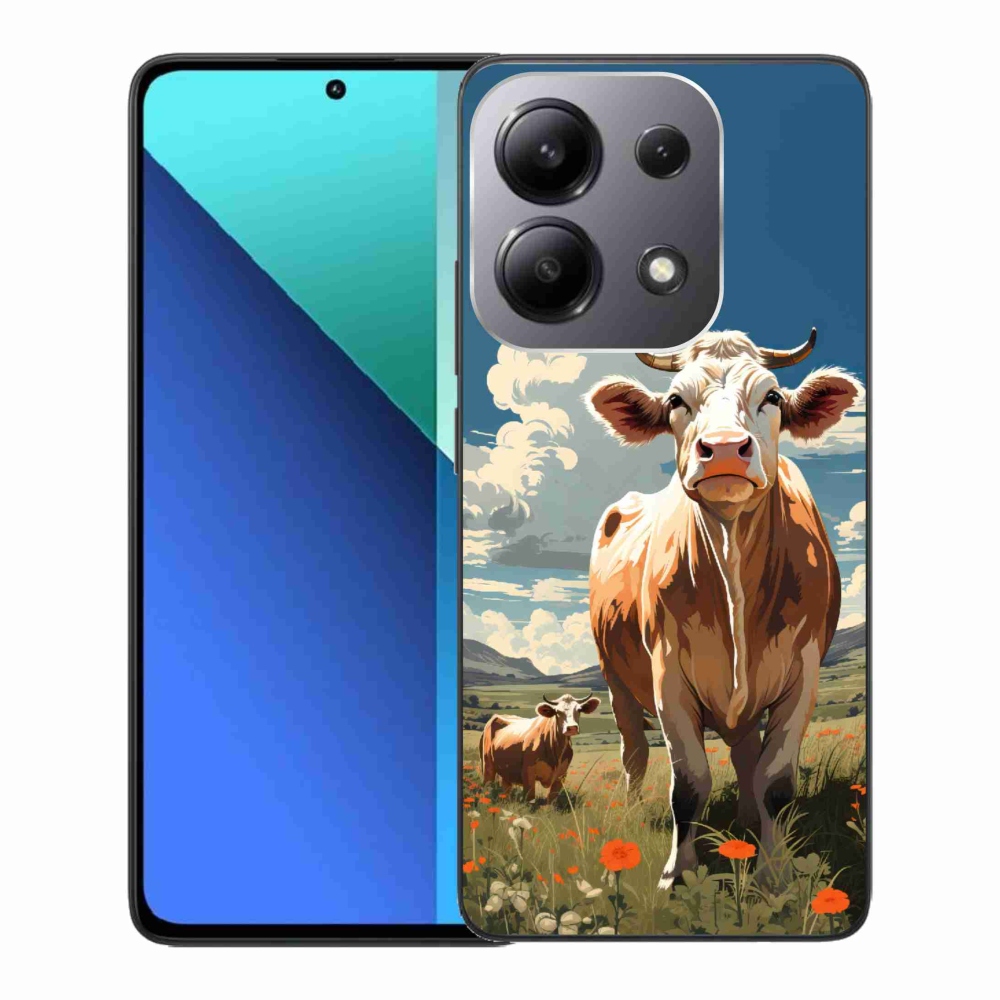 Gél borítás mmCase a Xiaomi Redmi Note 13-hoz - tehenek a réten