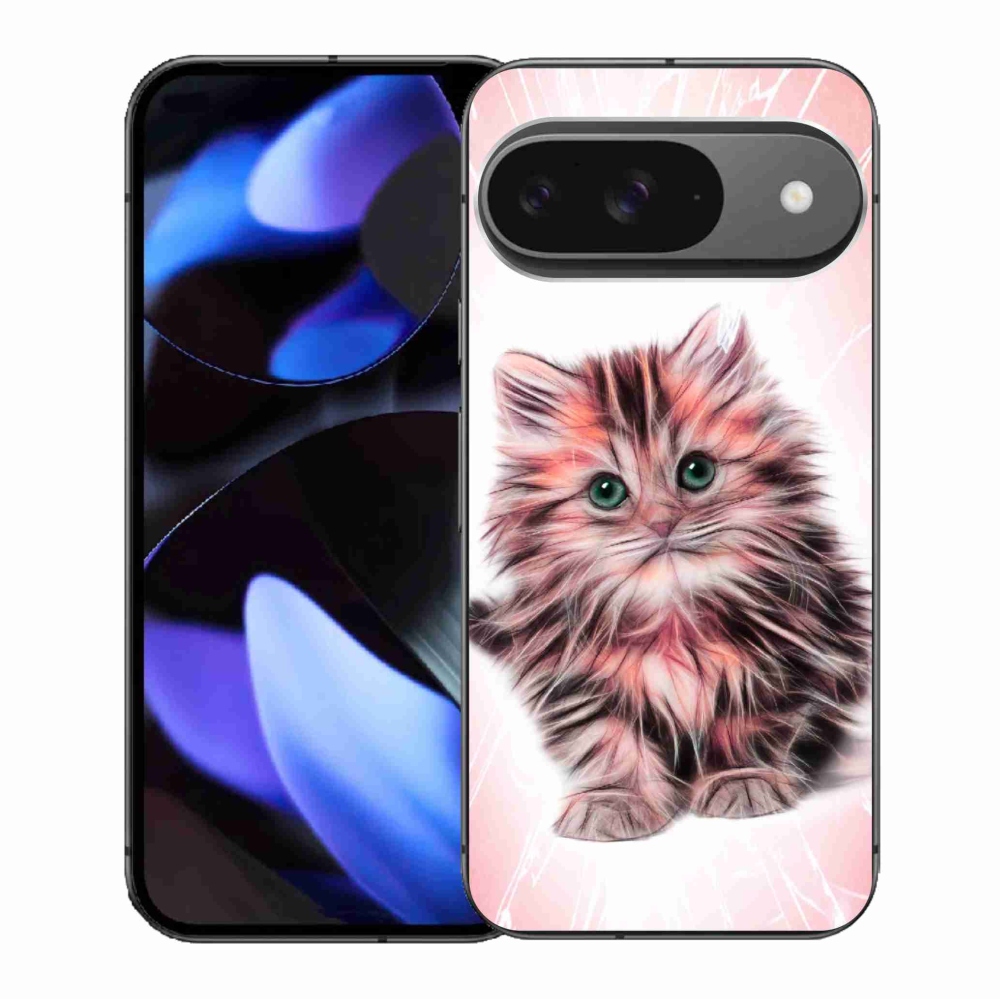 Gél borítás mmCase a Google Pixel 9/9 Pro számára - aranyos cica