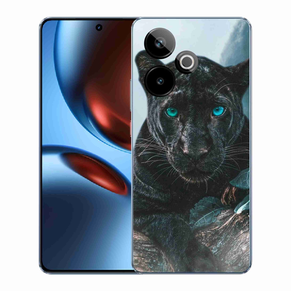Gél borítás mmCase a Realme GT 7 5G/GT 7T 5G készülékhez - fekete párduc