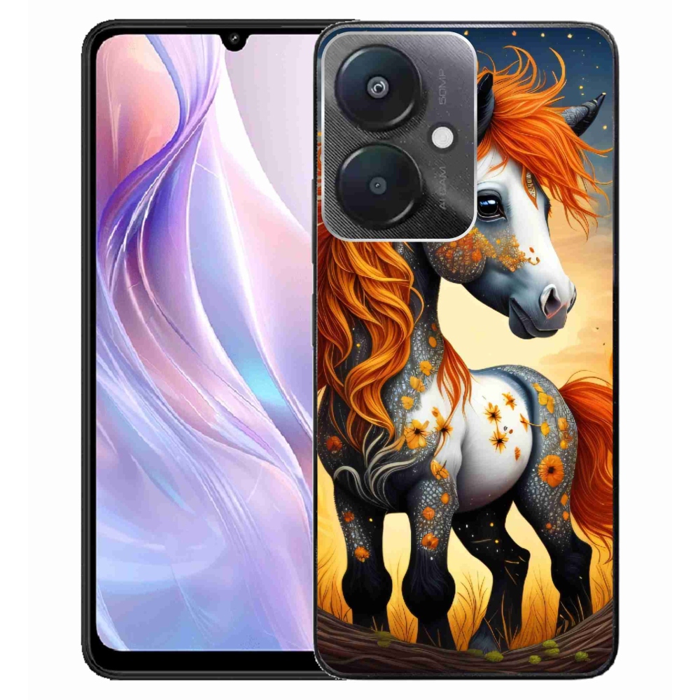 Gél borítás mmCase a Xiaomi Redmi 13C 5G számára - színes póni