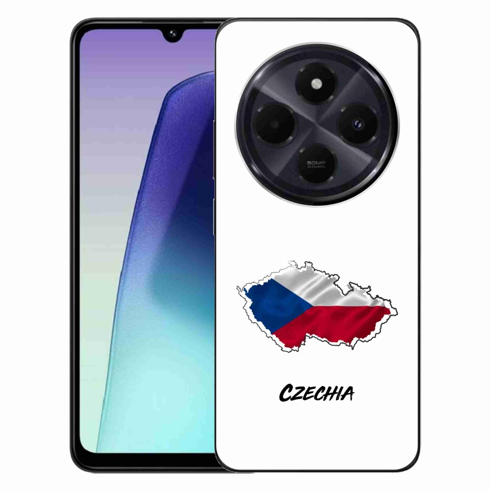 Gél borítás mmCase a Xiaomi Redmi 14C/Poco C75-hez - Csehország fehér háttérrel