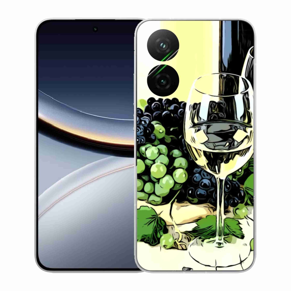 Gél borítás mmCase a Xiaomi Poco F7 5G-hez - pohár bor