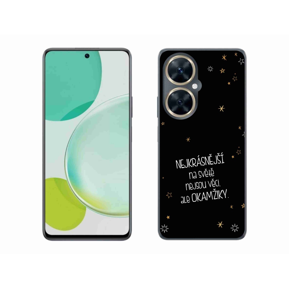 Gél borítás mmCase a Huawei Nova 11i - idézet 4 fekete háttérrel