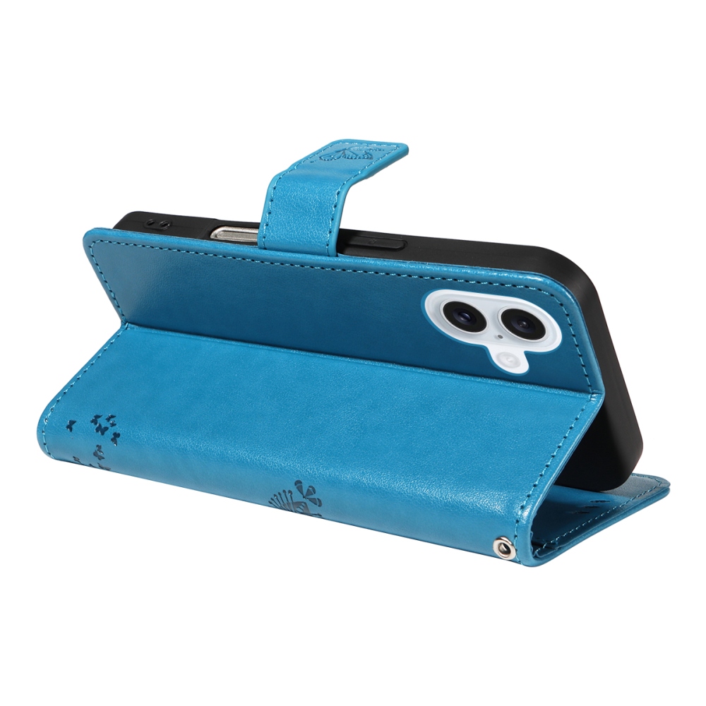 Fák könyvtáska iPhone 17 készülékhez - kék