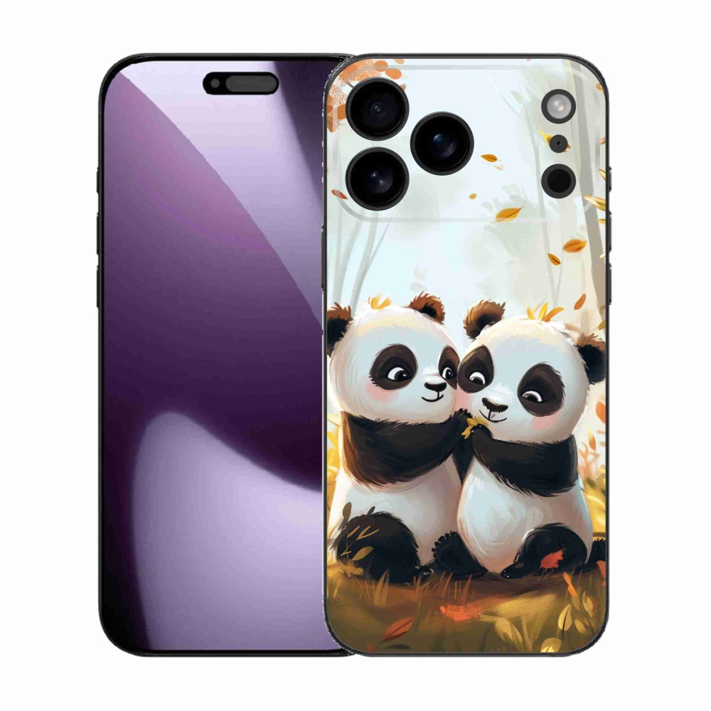 Zselés borítás mmCase iPhone 17 Pro Max készülékhez - pandák