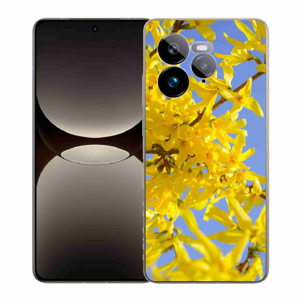 Gél borítás mmCase a Realme GT 7 Pro 5G-re - sárga virágok