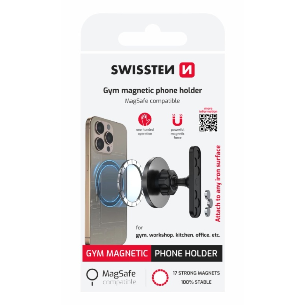 Swissten MagSafe univerzális okostelefon-tartó mágneses rögzítéssel