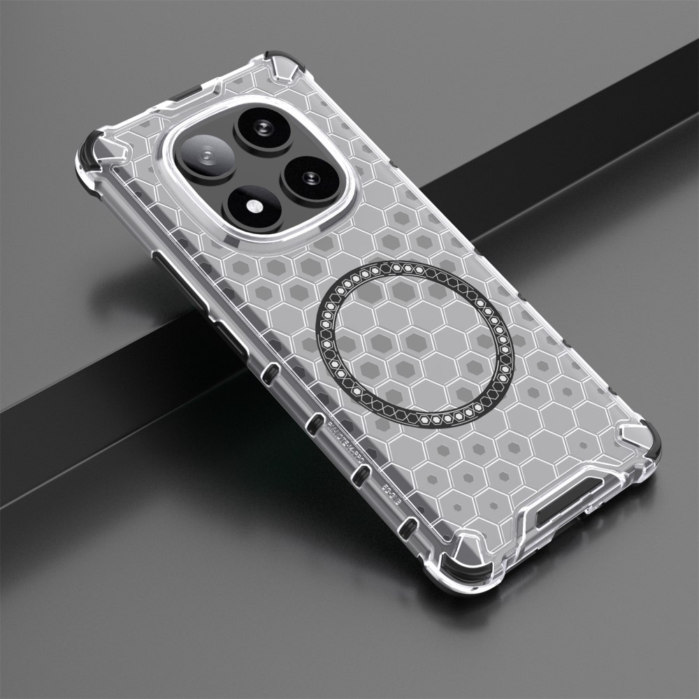 Mézédes, tartós védőburkolat MagSafe-vel a Xiaomi Redmi Note 14 Pro 5G/Poco X7 5G számára - átlátszó