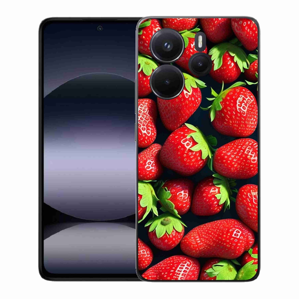 Gél borítás mmCase a Xiaomi Redmi Note 14-hez - eper