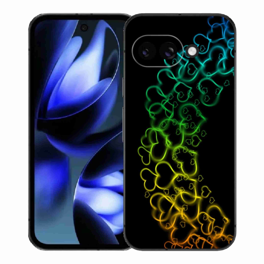 Gél borítás mmCase a Google Pixel 9a készülékhez - színes szívek