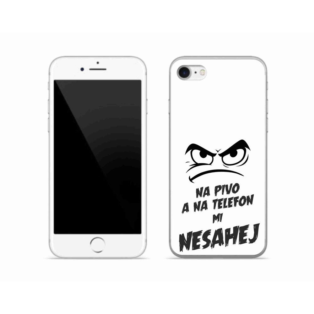 Zselés borítás mmCase iPhone SE (2020) - sör motívum 2 fehér háttér