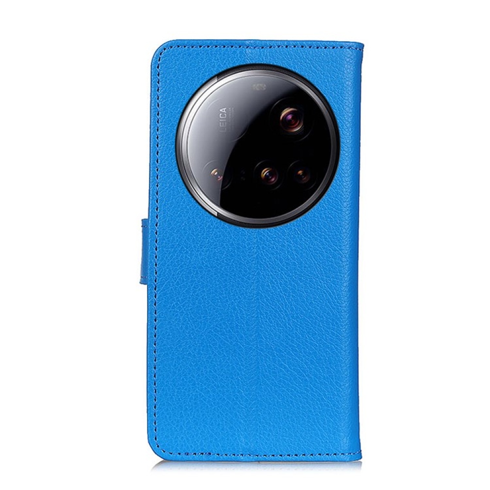 Litchie könyvtáska Xiaomi 15 Ultra - kék