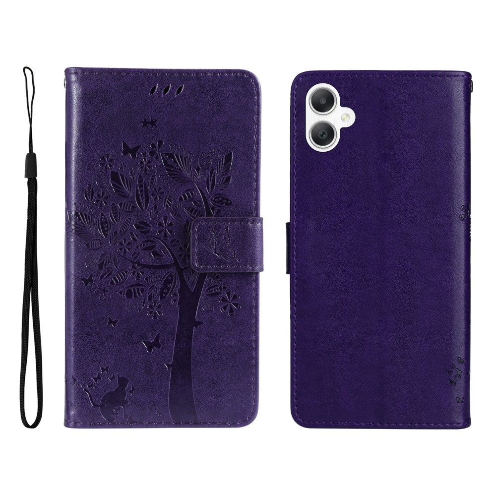 Fák könyve tok Samsung Galaxy A06 4G - sötétlila