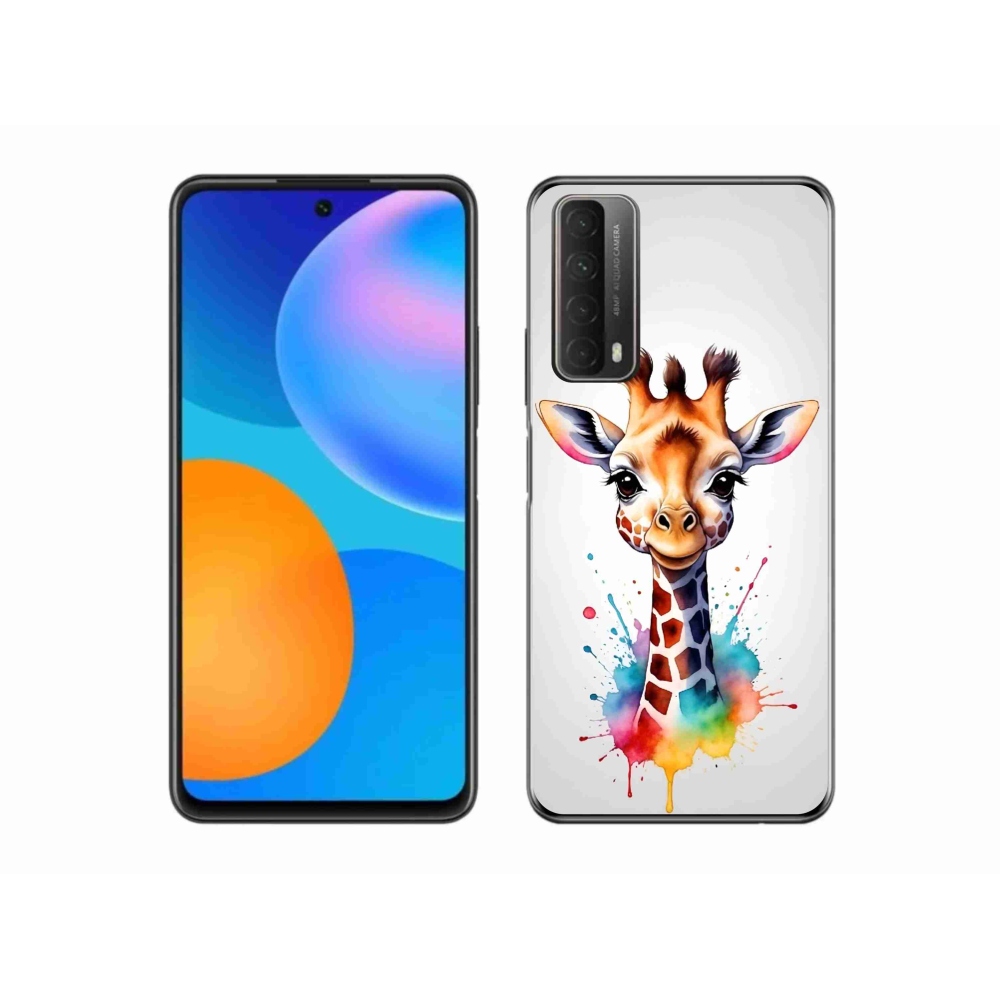 Zselés borítás mmCase a Huawei P Smart (2021) - zsiráf 1