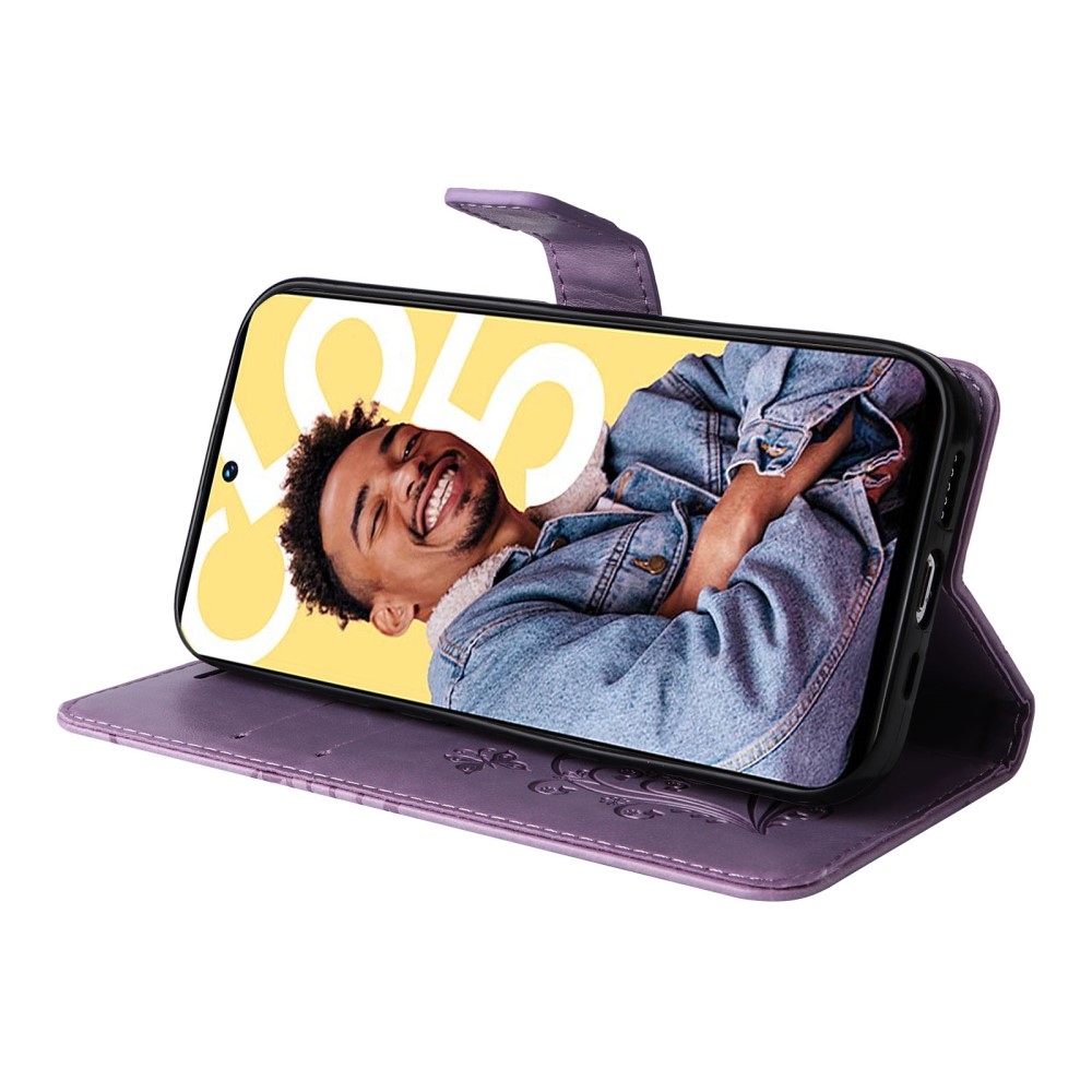 Nagy pillangó könyvtáska a Realme C55 készülékhez - lila