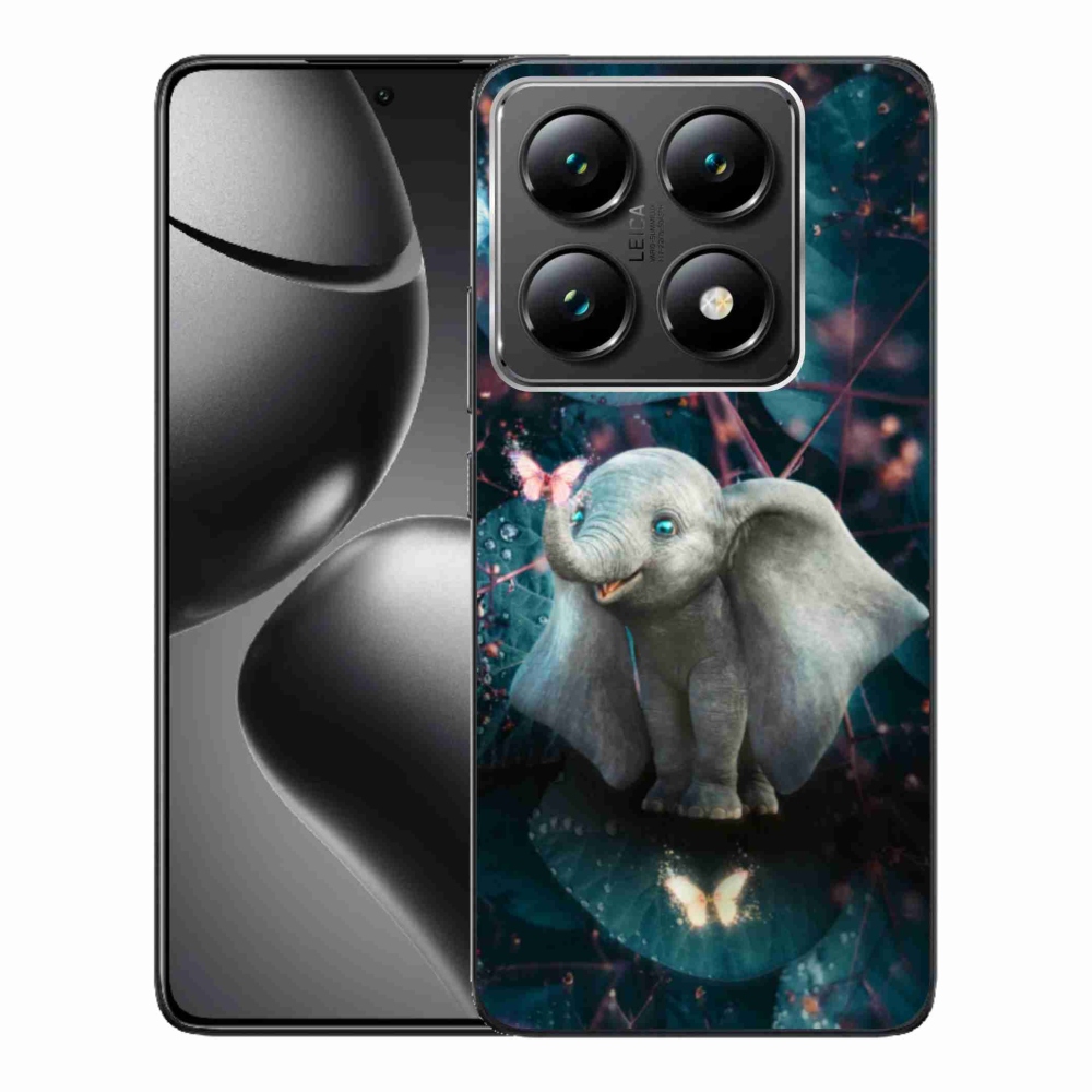 Gél borítás mmCase a Xiaomi 14T Pro számára - aranyos elefánt