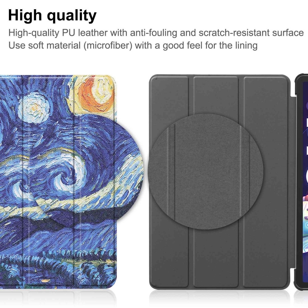 Print Smart Closing Case for Lenovo Tab P11 Pro (2.Gen) - olajfestmény