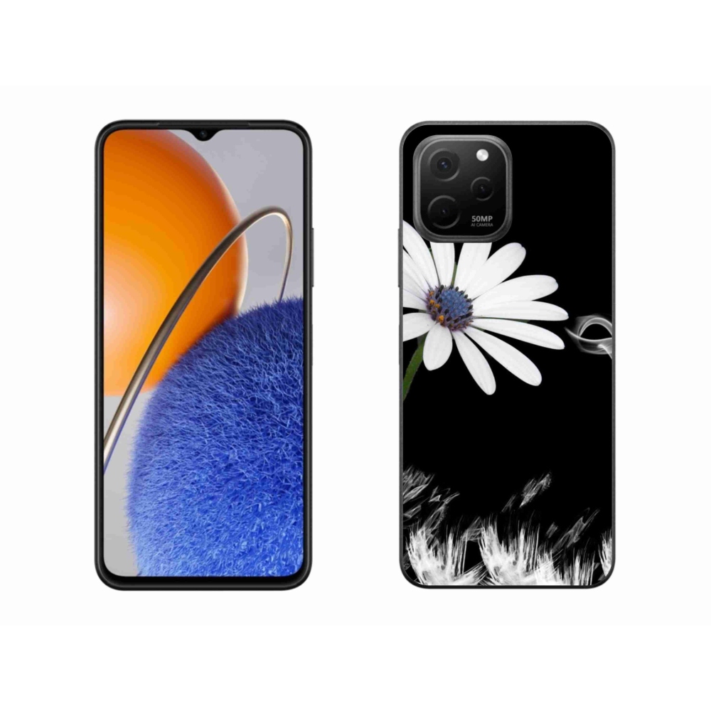 Gél borítás mmCase a Huawei Nova Y61 készülékhez - fehér virág