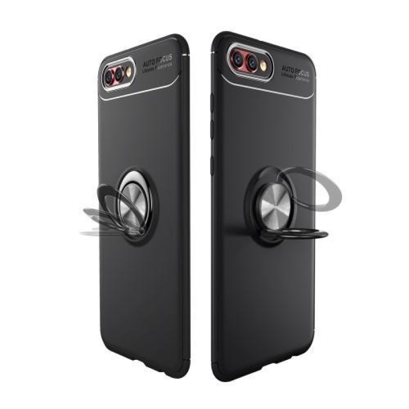 Mágneses zselés tok Honor View 10 készülékhez - fekete/rózsaszín