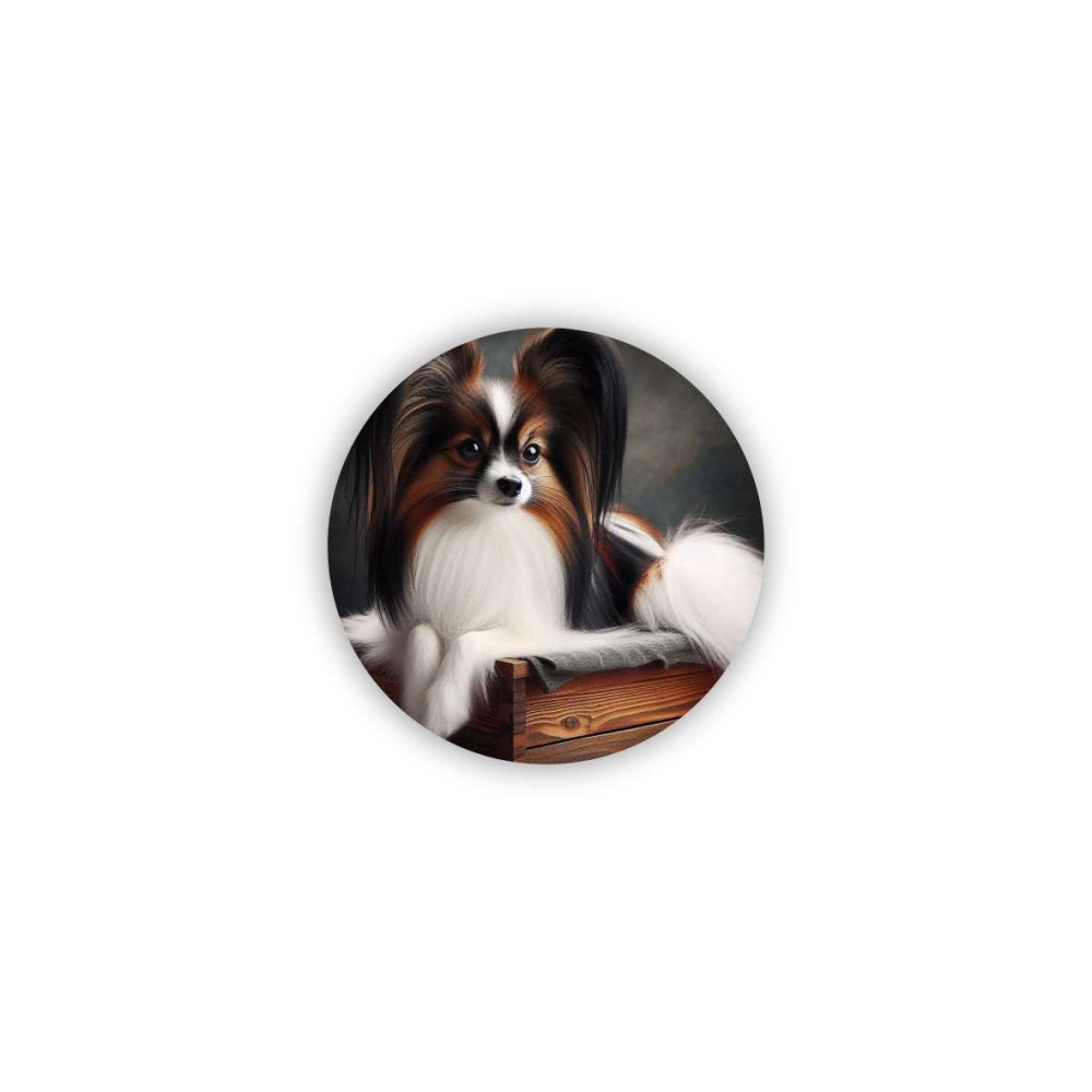 60x60mm Kör Mágnes - Elegáns Papillon