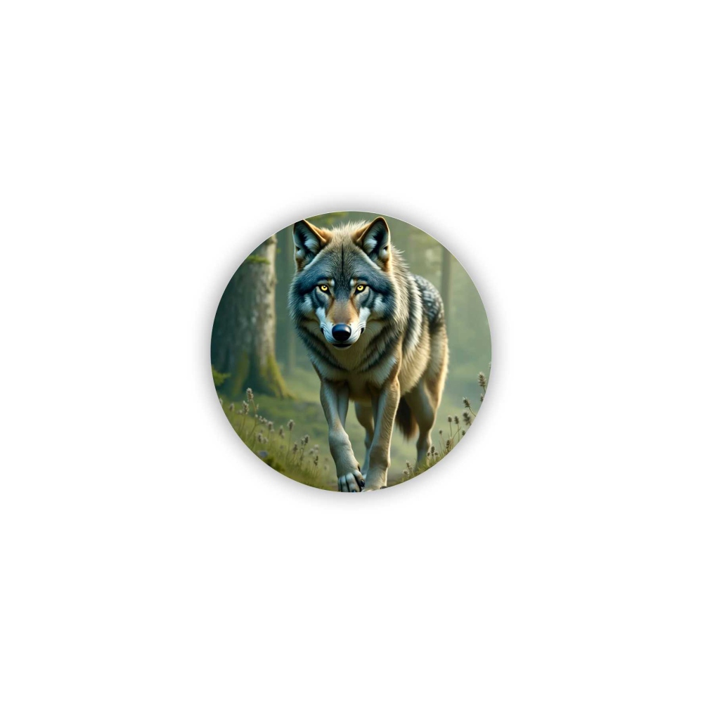 60x60mm-es kör alakú mágnes - farkasőr