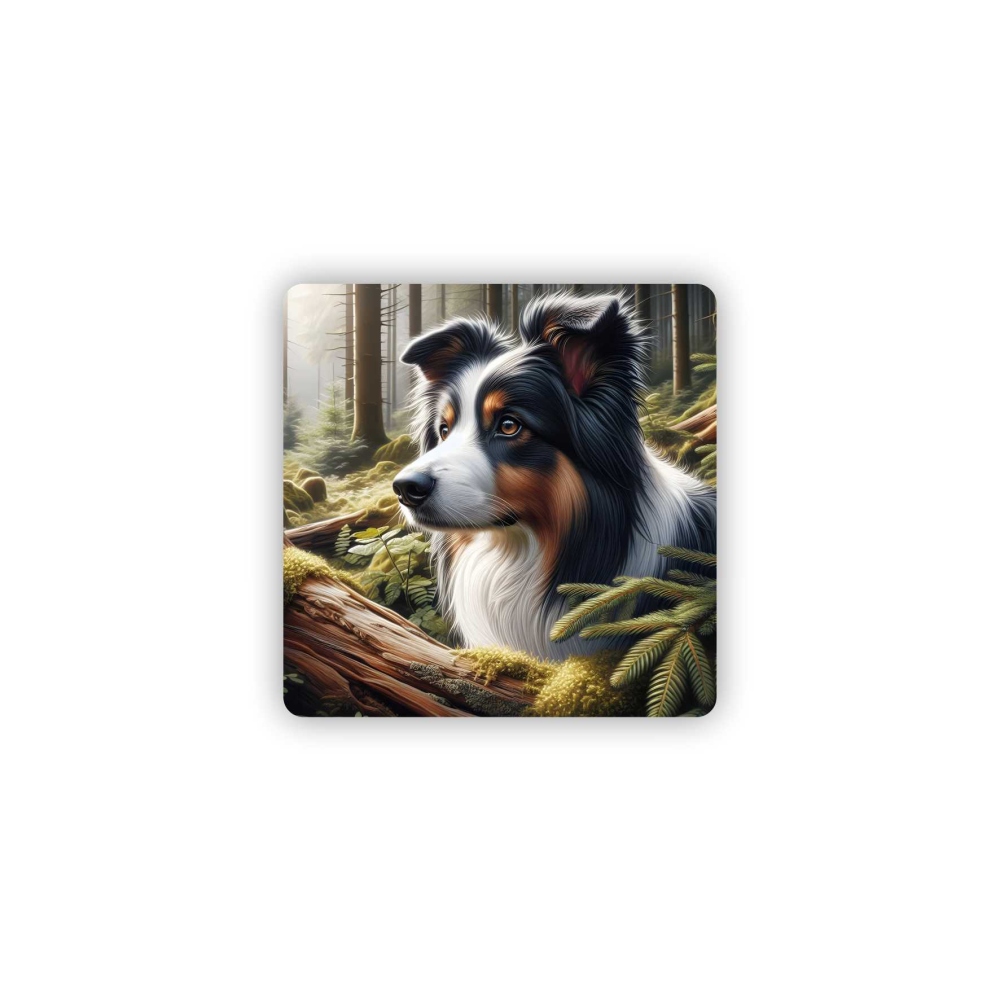 65x65mm-es négyzet alakú mágnes - ausztrál Shepherd 2