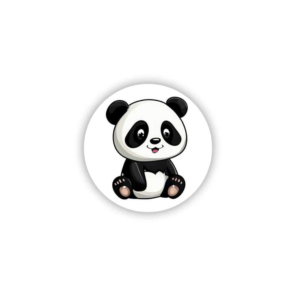 65x65mm kör mágnes - aranyos panda