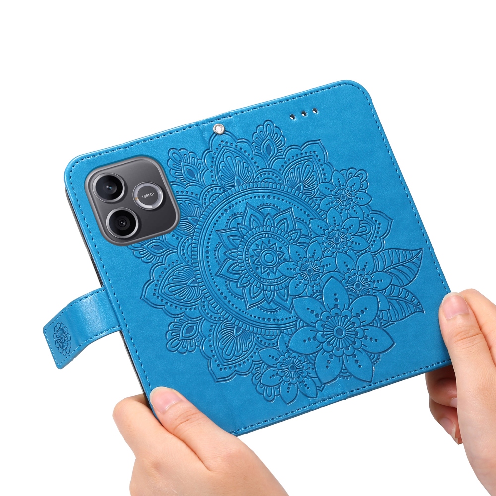 Mandala könyv tok a Honor 600 Lite 5G készülékhez - kék