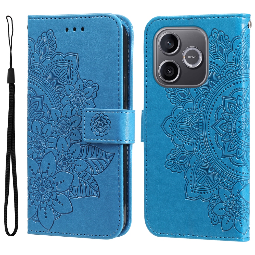 Mandala könyv tok a Honor 600 Lite 5G készülékhez - kék