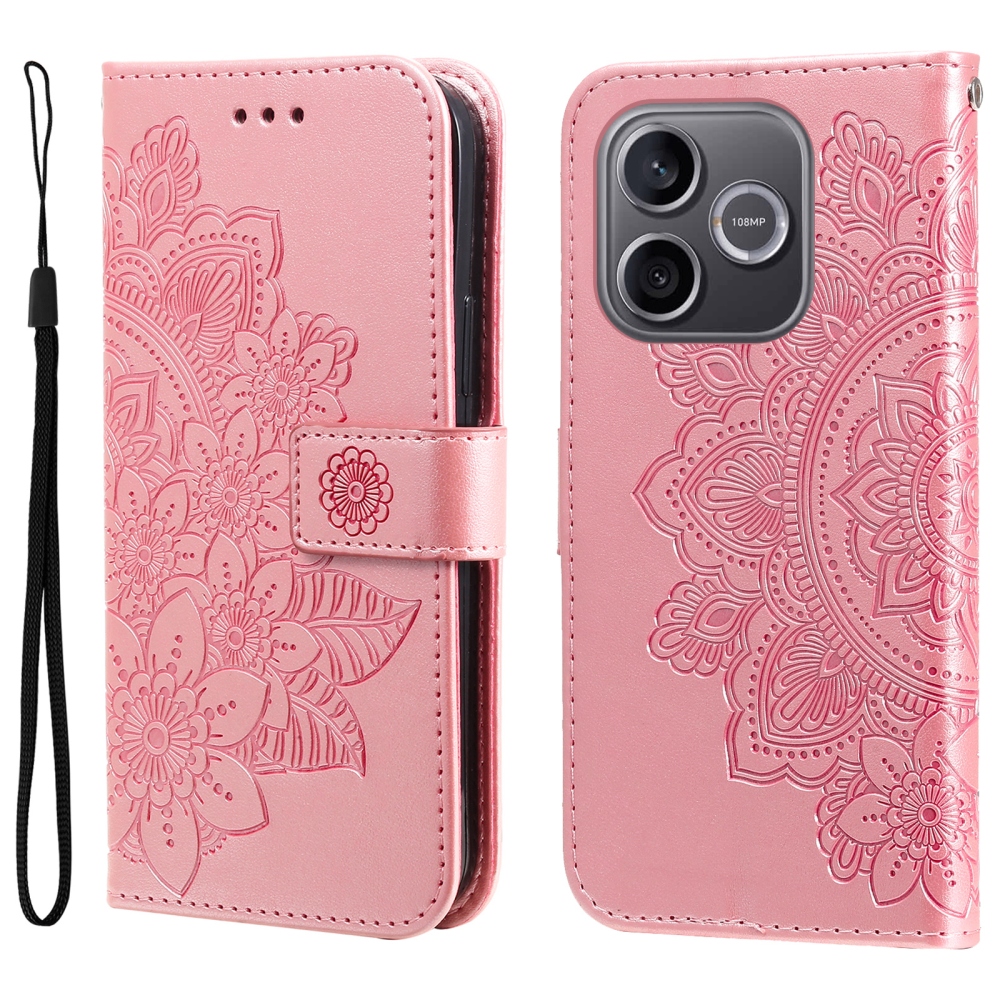 Mandala könyv tok a Honor 600 Lite 5G készülékhez - rózsaszín