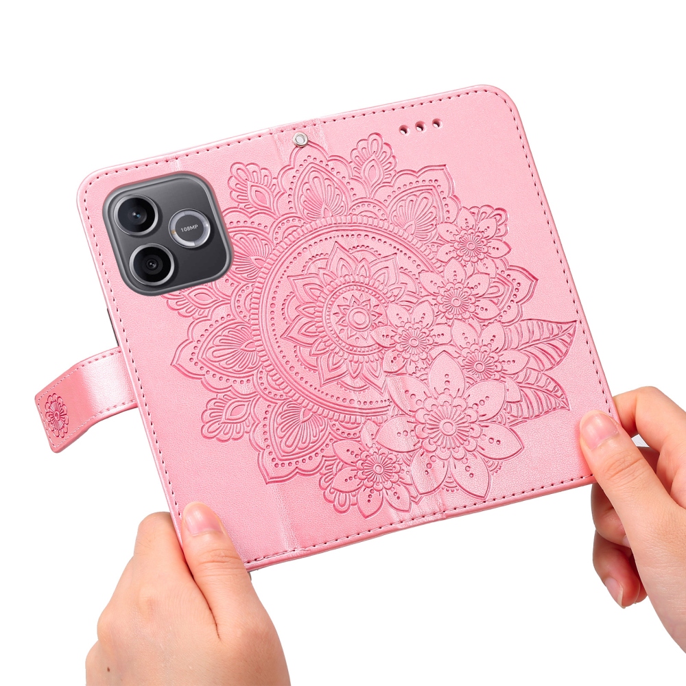 Mandala könyv tok a Honor 600 Lite 5G készülékhez - rózsaszín