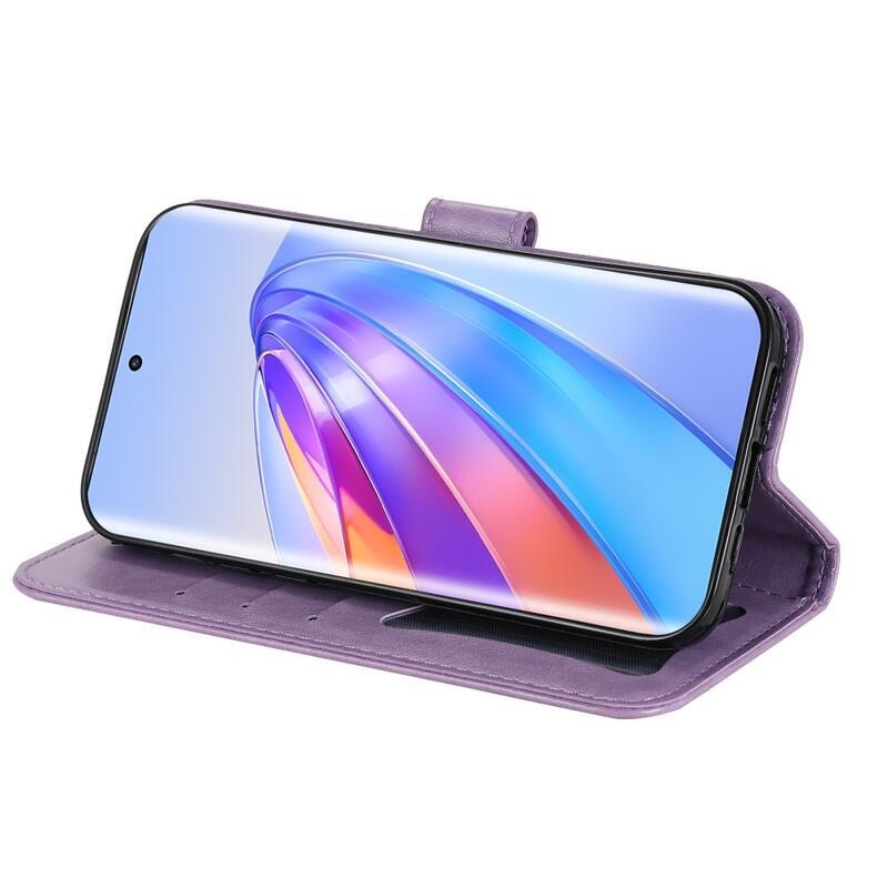 Mandala könyvtáska Honor Magic 5 Lite 5G készülékhez - lila