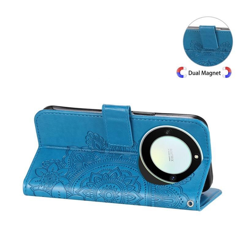 Mandala könyvtáska Honor Magic 5 Lite 5G készülékhez - kék