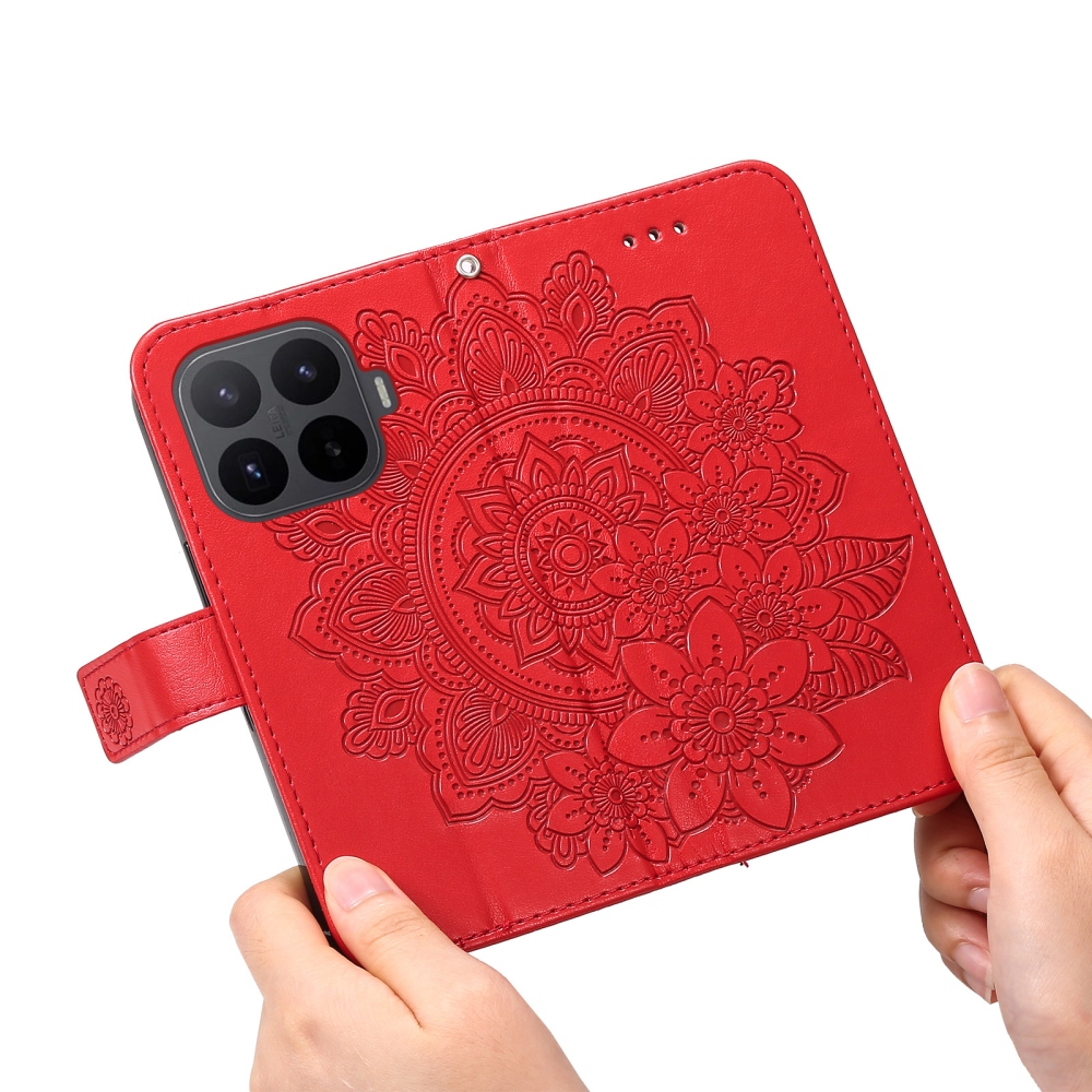 Mandala könyv tok a Xiaomi 17T-hez - piros