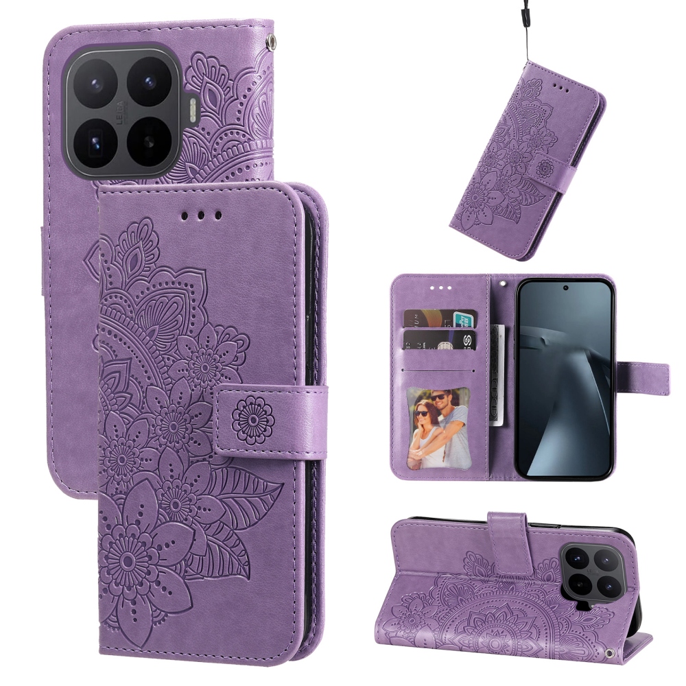 Mandala könyv tok Xiaomi 17T-hez - lila