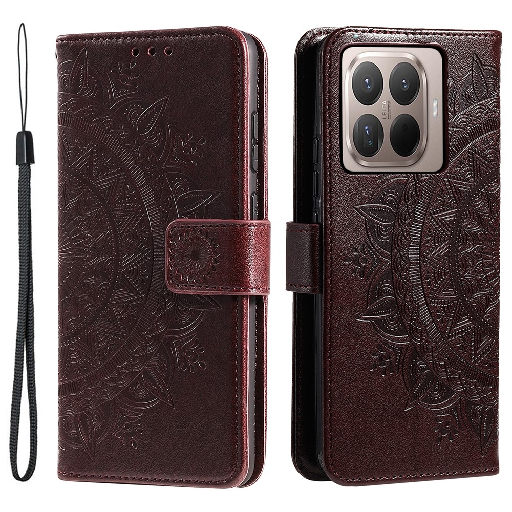 Mandala könyvtáska Xiaomi 17T-hez - barna