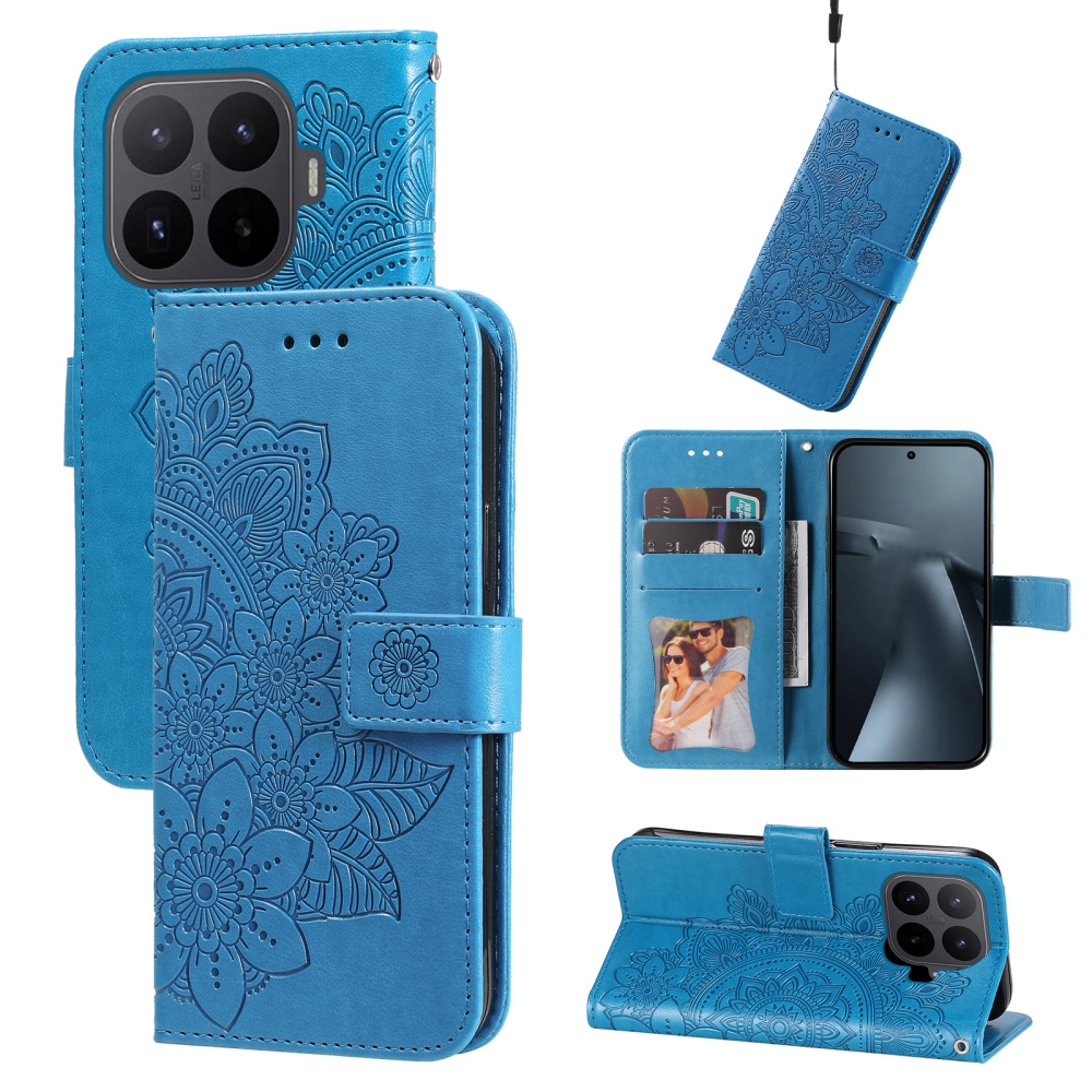 Mandala könyv tok Xiaomi 17T-hez - kék